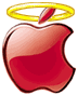 Apple logo, with halo