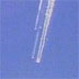 The shuttle Columbia falling to earth in a ball of fire.