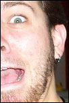 Me, being scared...