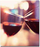 An photo depicting two glasses of wine.